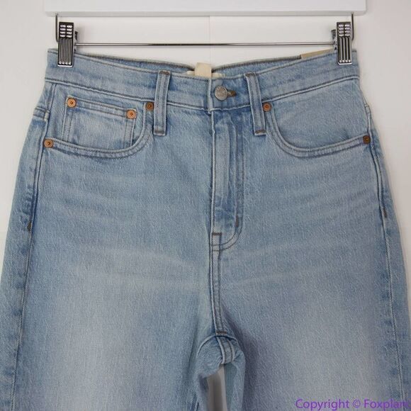 NEW Madewell High-Rise Slim Crop Boyjean in Dumas Wash: Ripped Edition, 25 - Picture 4 of 16